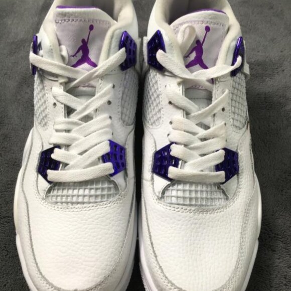Jordan 4 retro purple metallic mens size 11 - Picture 2 of 5